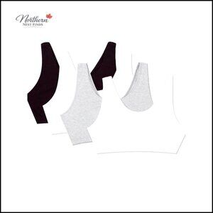 Cotton Sports Bra Tank Style Wire-Free Comfort Lightweight Support